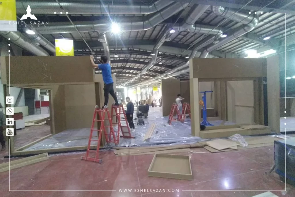 فرآیند ساخت غرفه نمایشگاهی