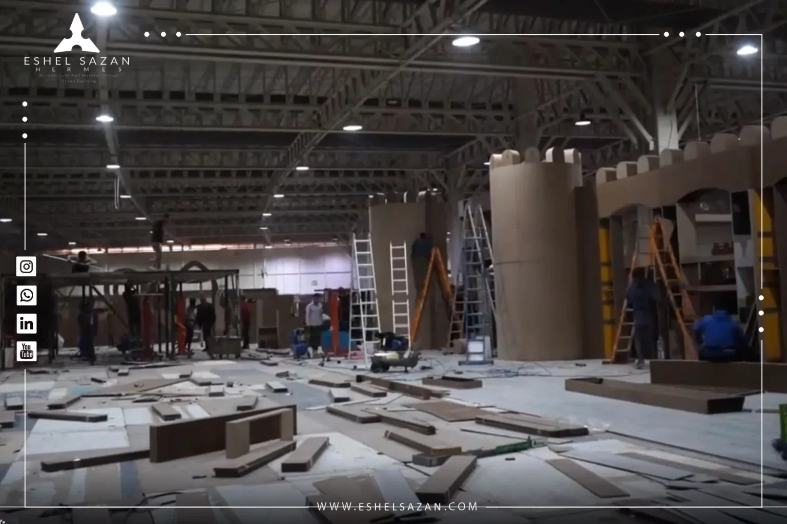 تیم نصب و اجرایی غرفه سازی اشل سازان